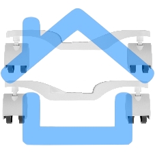 Комплект шасси BFT/EVUR для напольной установки конвектора Ballu Evolution Transformer