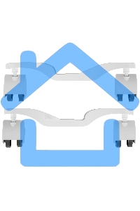 Комплект шасси BFT/EVUR для напольной установки конвектора Ballu Evolution Transformer