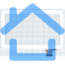 Сенсорное стекло (тачскрин) 10.1'' YDT1231-A0 (257*159 мм), белое