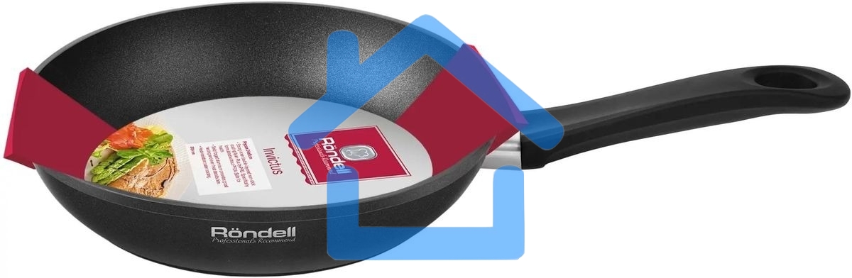 Сковорода Rondell Invictus RDA-1364, 24см, без крышки, черный