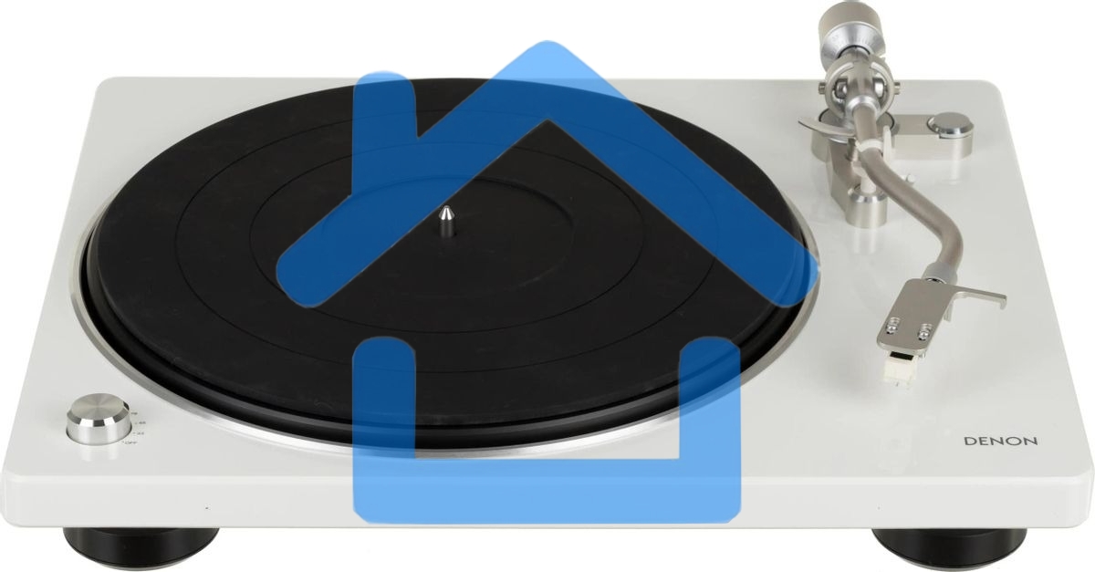 Проигрыватель винила Denon DP-400F, частично автоматический, белый