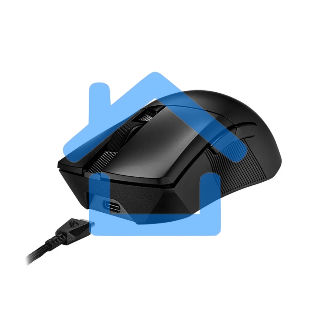 Мышь беспроводная/проводная ASUS P711 ROG Gladius III черный, 36000 dpi, радиоканал, Bluetooth, USB, кнопки - 6