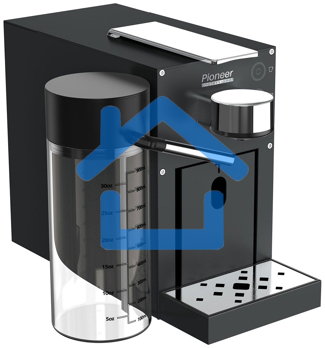 Кофемашина капсульная Pioneer CMA022 черный, исп. кофе - капсулы Nespresso, 1 л, 1400 Вт, 20 Бар