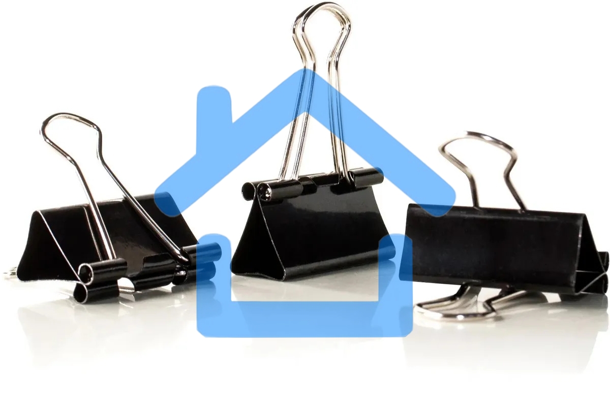 Зажимы Buro сталь 32мм черный (упаковка: 10шт) пакет