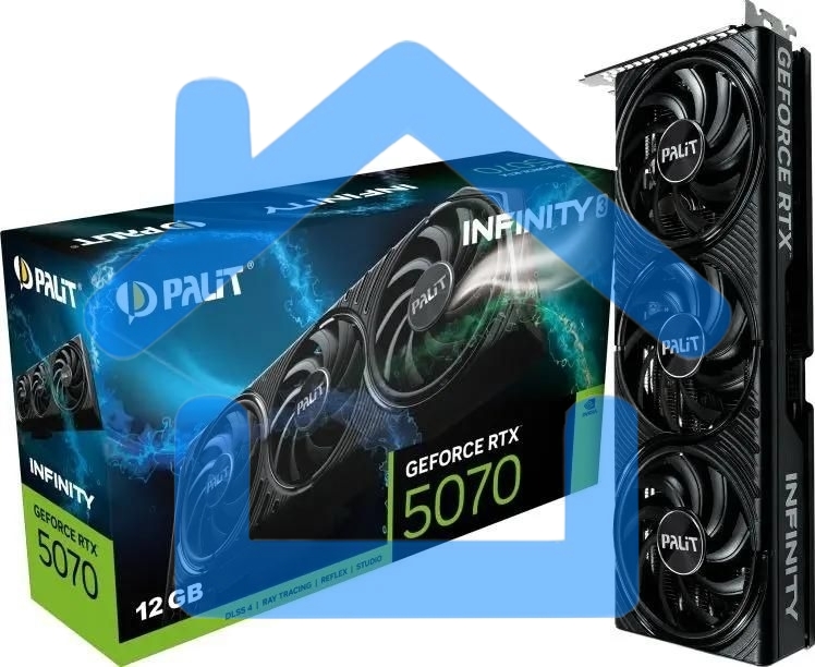 Видеокарта Palit PA-RTX 5070 INFINITY 3 12GB RTX 5070 12Gb 192bit GDDR7 2325/28000 HDMIx1 DPx3 HDCP Ret