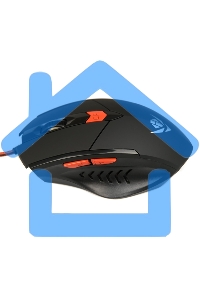 Мышь проводная Dialog MOG-11U Nakatomi Gaming - 6 кнопок + ролик, USB,черная