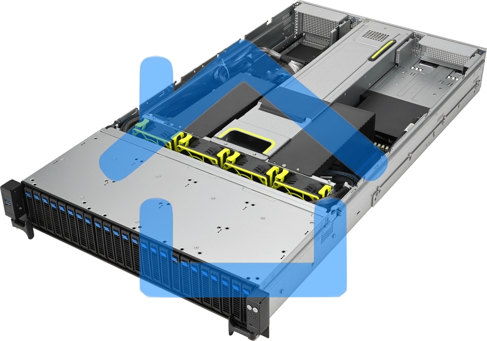 Серверная платформа ASUS RS720-E11-RS24U/10G/2.6KW/24NVMe/OCP/GPU
