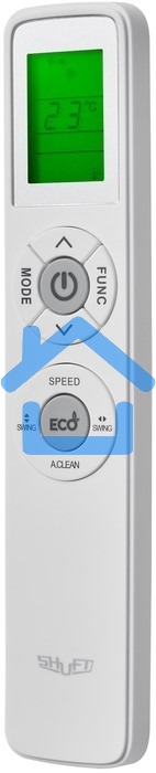 Блок внутренний сплит-системы Shuft Berg DC SFTOI/in-24HN1_24Y инвертор, 24000 BTU, 70 м2, 32 дБ, охлаждение, обогрев, осушение, белый