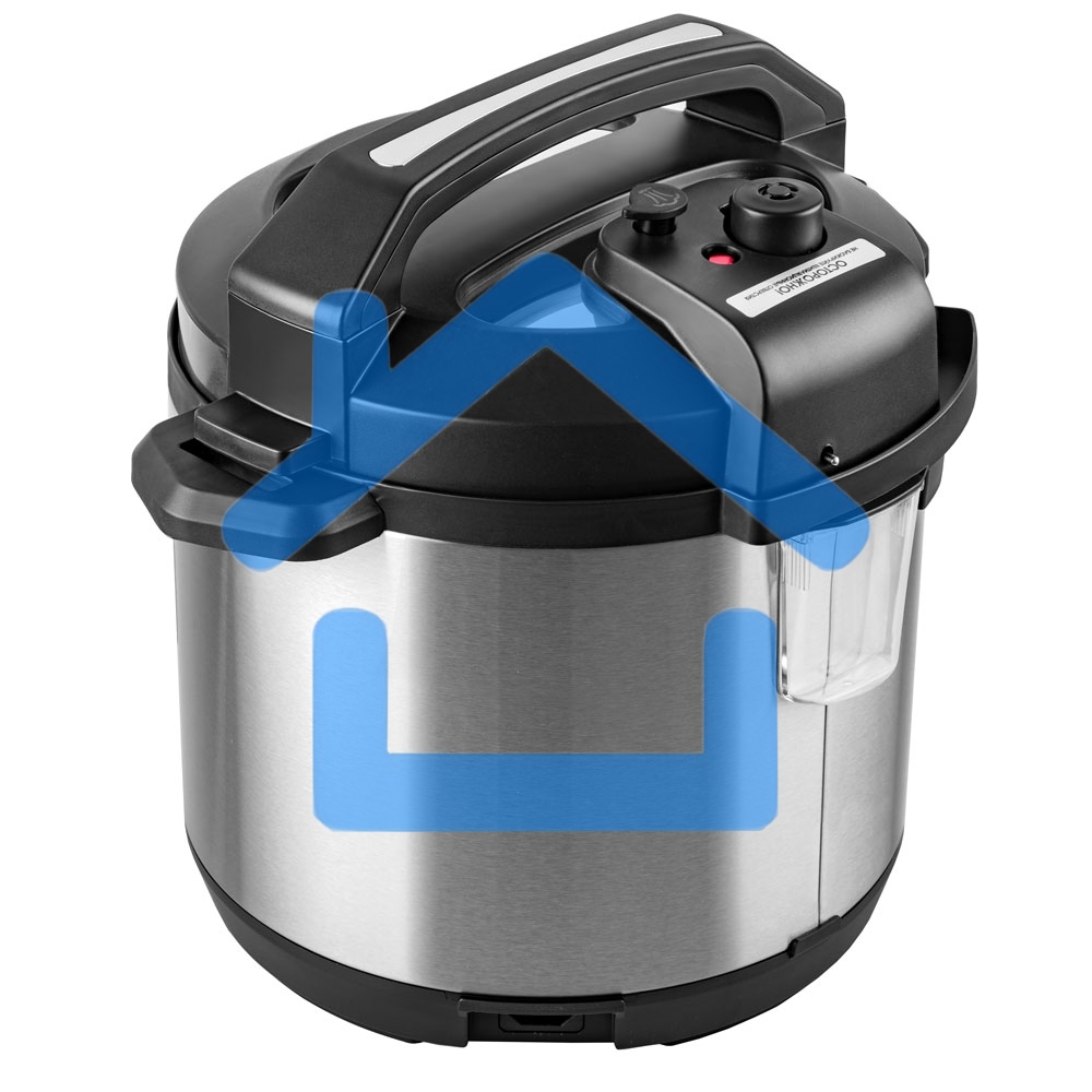 Скороварка-мультиварка электрическая Endever Vita-131, черный/стальной, мощность 1200 Вт, емкость 6л, 38 авторежимов работы, книга рецептов, 2 шт/уп.