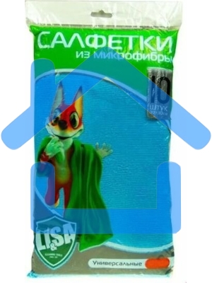 Салфетка LI-SA из микрофибры в наборе (10 шт-30х30см) 44144