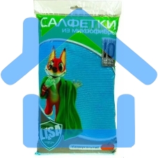 Салфетка LI-SA из микрофибры в наборе (10 шт-30х30см) 44144 Салфетка LI-SA из микрофибры в наборе (10 шт-30х30см) 44144