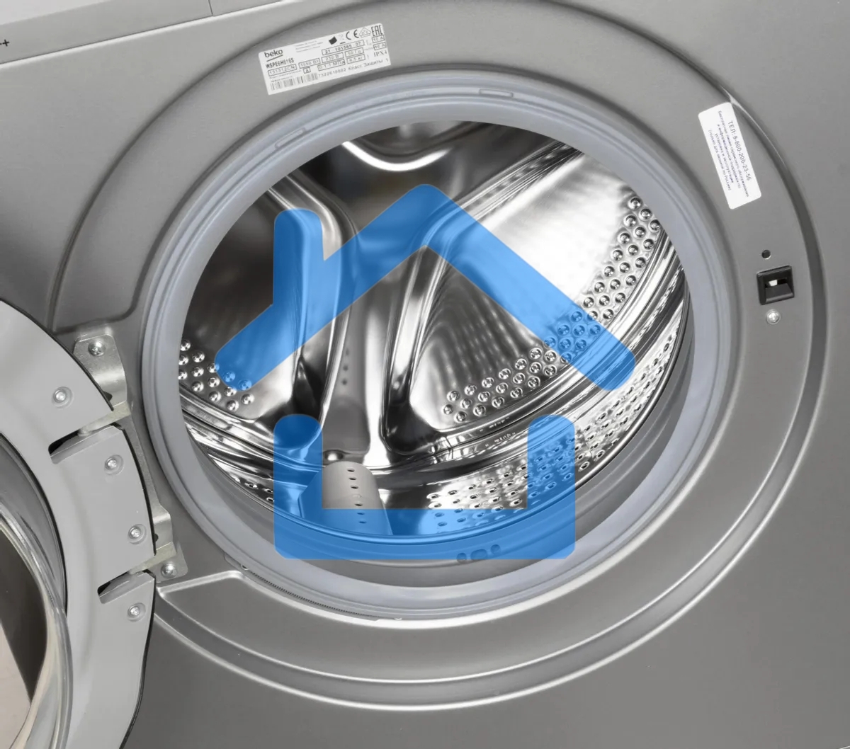 Стиральная машина Beko WSPE6H616S (7322610002) серебристый, загрузка фронтальная 6,5 кг, 1200 об/мин., класс: А++