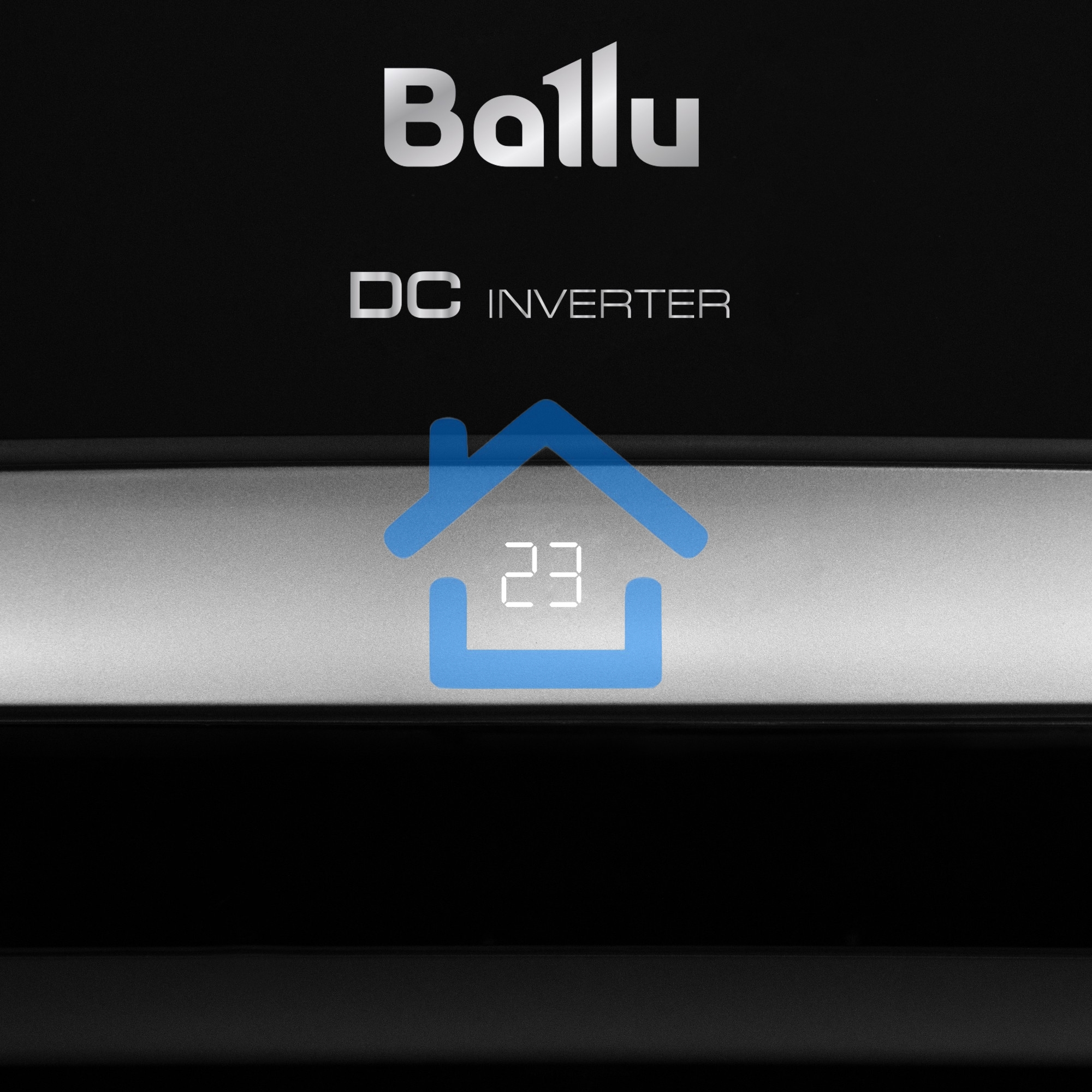 Блок внутренний сплит-системы Ballu BSPI/in-13HN8/BL/EU инвертор, 12000 BTU, 35 м², 23 дБ, охлаждение, обогрев, осушение, черный