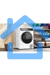 Сушильная машина Bosch WQB245B0ME белый, 9 кг, сушка - конденсационная, программ - 14, 59.8 x 84.2 x 65.1 см