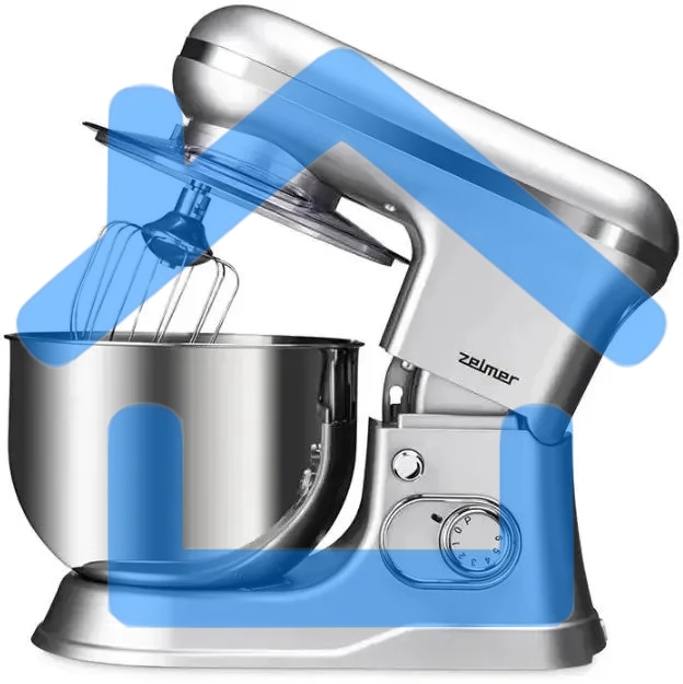 Миксер планетарный ZELMER ZKR1360 серебристый, 1200 Вт
