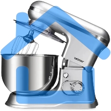 Миксер планетарный ZELMER ZKR1360 серебристый, 1200 Вт