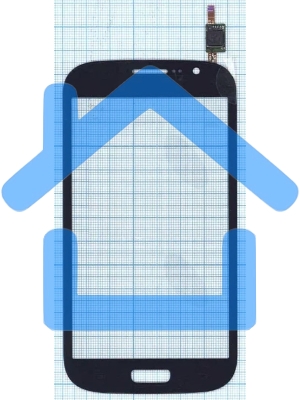 Сенсорное стекло (тачскрин) для Samsung Galaxy Grand Neo Duos GT-I9060, синее