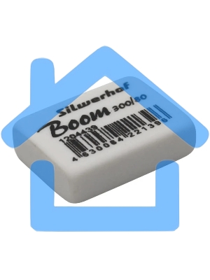 Ластик Silwerhof Boom 300/80 181146 26х18.5х8мм каучук термопластичный белый