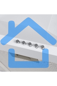 Вытяжка каминная HOMSair Delta 50 белый, 50 см, 600 куб. м/ч, 47 дБ