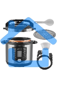 Скороварка-мультиварка электрическая Endever Vita-131, черный/стальной, мощность 1200 Вт, емкость 6л, 38 авторежимов работы, книга рецептов, 2 шт/уп.