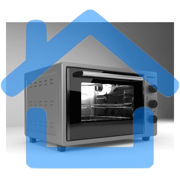 Мини-печь KRAFT KN-MO 3900 FGR серый