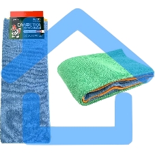Салфетка LI-SA LS0110 из микрофибры в наборе (4шт-32х43см), плотность 200г/м2 48876 Салфетка LI-SA LS0110 из микрофибры в наборе (4шт-32х43см), плотность 200г/м2 48876