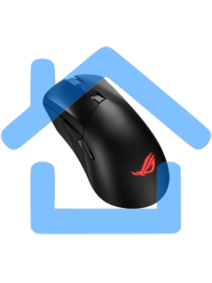 Мышь беспроводная/проводная ASUS P711 ROG Gladius III черный, 36000 dpi, радиоканал, Bluetooth, USB, кнопки - 6