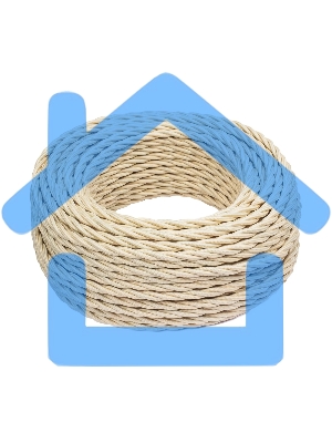 Провод ретро Bironi B1-434-719-50 3х1.5 матовый золото песочное (уп. 50 м)