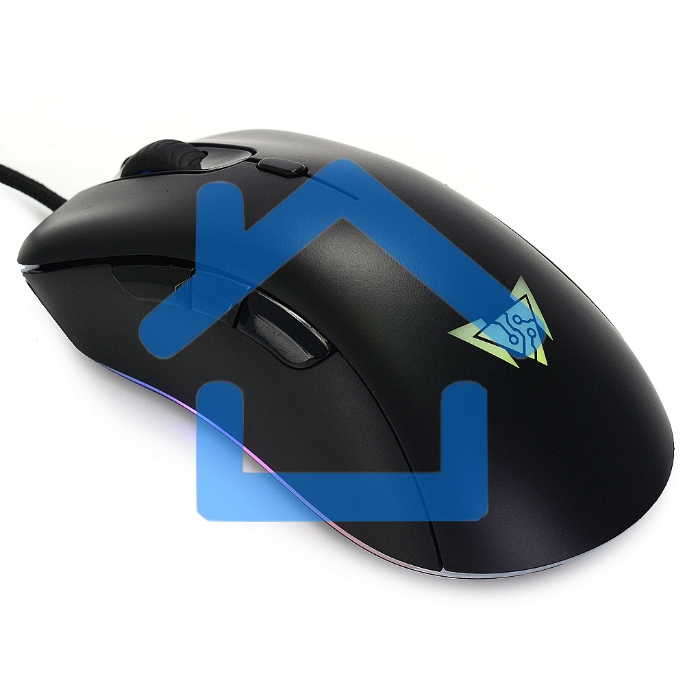 Мышь проводная Crown CMGM-904 черный, 7000 dpi, USB, кнопки - 7