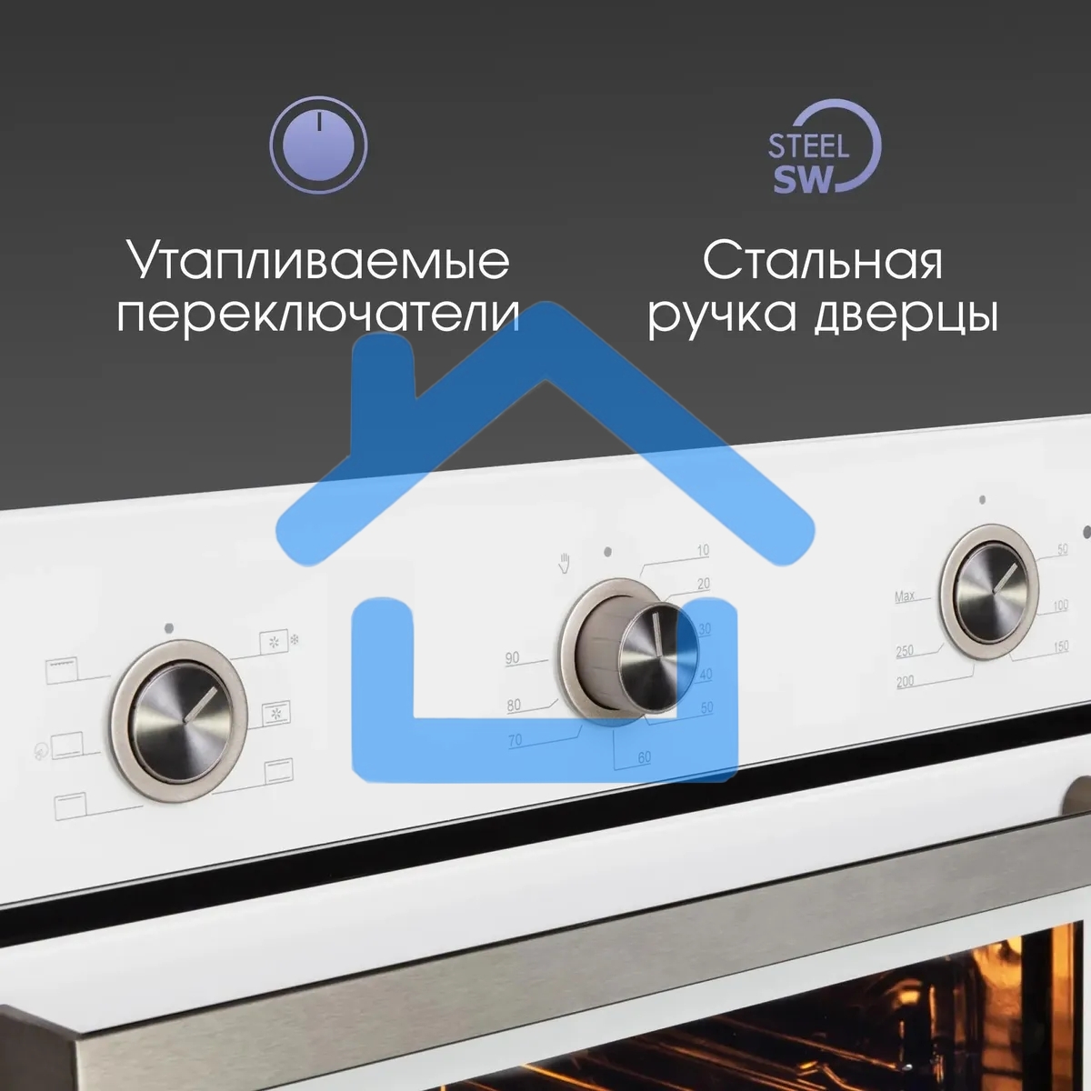 Духовой шкаф электрический Zigmund & Shtain E 151 W белый