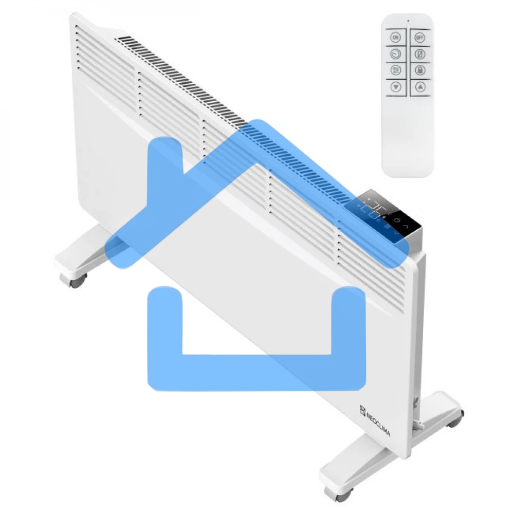 Конвектор Neoclima Optima 2000W белый, 2000 Вт, электронный термостат, Wi-Fi
