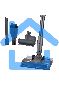 Пылесос вертикальный Polaris PVCS-4010 серый, влажная/сухая уборака, пылесборник 0.45 л., аккумулятор, 150 Вт, время работы 65 мин