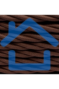 Провод ретро Bironi B1-434-72-50 3х1.5 матовый коричневый (уп. 50 м)