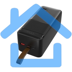 Портативный аккумулятор MORE CHOICE (4620202552853) PB59-50 50000mAh 1USB+1Type-C+1micro-USB 3.0A, черный