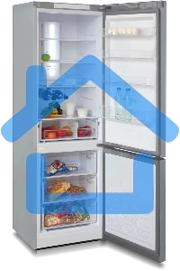 Холодильник Бирюса Б-M960NF металлик двухкамерный 240/100л морозилка снизу, No Frost