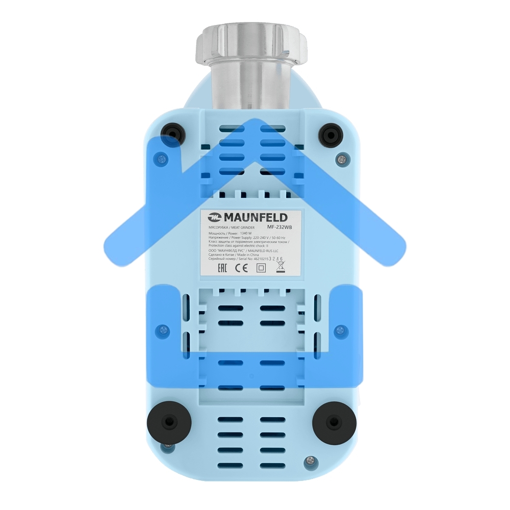 Мясорубка электрическая Maunfeld MF-232WB 1340 Вт, голубой