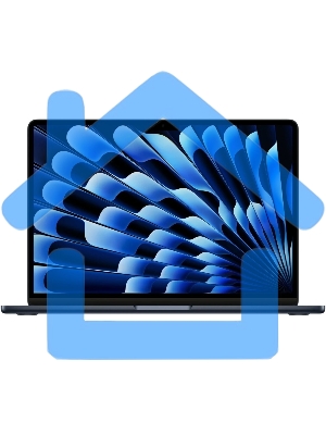 Ноутбук Apple MacBook Air 13-inch 2025 (КЛАВ.РУС.ГРАВ.) Midnight 13.6