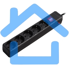 Сетевой фильтр Smartbuy (SBSP-5-50-K) 5 гн х 5,0 м черный