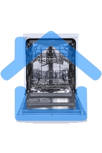 Посудомоечная машина Бирюса DWF-614/6 W, белый, 59.8 см, 14 компл., 49 дБ, класс A++