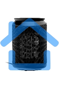 Тепловентилятор керамический Denzel DTFC-2000X, 1000/2000 Вт, 20 м2, 3 режима, пульт, Wi-Fi, термостат