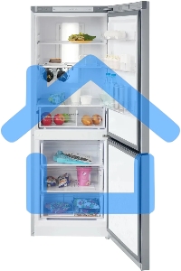 Холодильник Бирюса Б-M920NF металлик двухкамерный 210/100 л морозилка снизу, No Frost