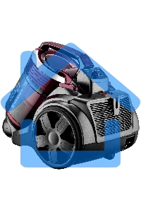 Пылесос BRAYER BR4211 черный/бордовый, 400/2200 Вт, уборка сухая, пылесборник контейнер, 3 л