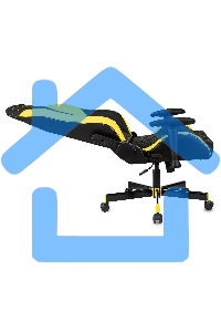 Кресло игровое Knight Neon черный/желтый соты эко.кожа с подголов. крестовина металл