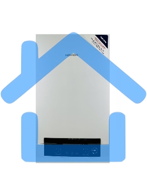 Котел газовый камера закрытая Navien Heatluxe NGB210 - 13K, 2-ух контр, коаксиал