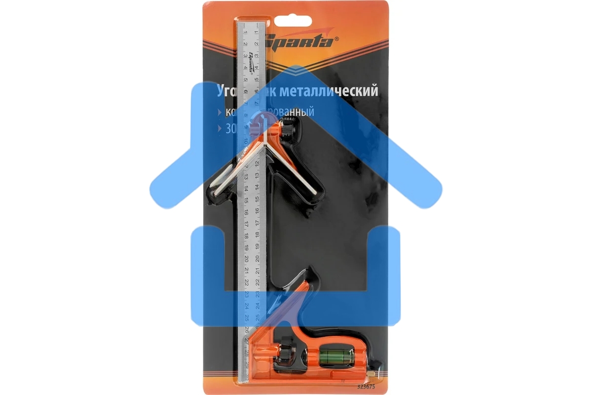 Угольник, 300 мм, металлический, комбинированный Sparta