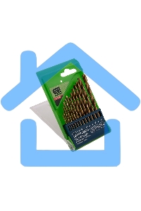 Набор нитридтитан СИБРТЕХ, сверл по металлу, 1,5-6,5мм НSS,13 шт 723867