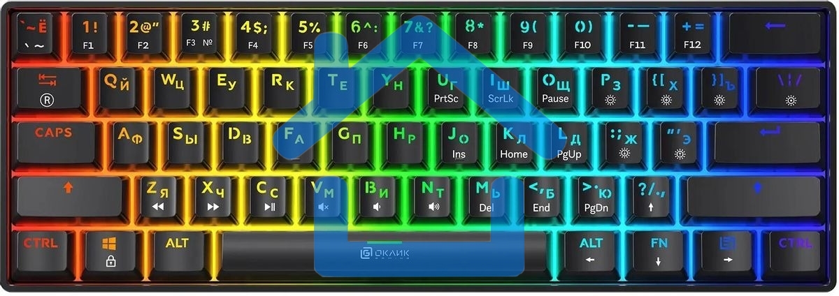 Клавиатура Oklick K713X проводная, USB, черный