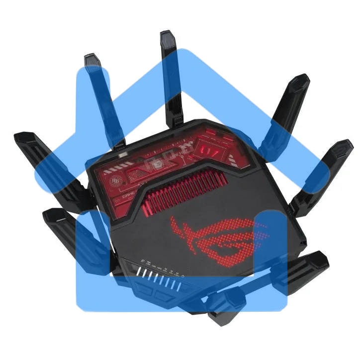 Маршрутизатор ASUS GT-BE19000, черный/красный, 90IG0850-MO9A0V