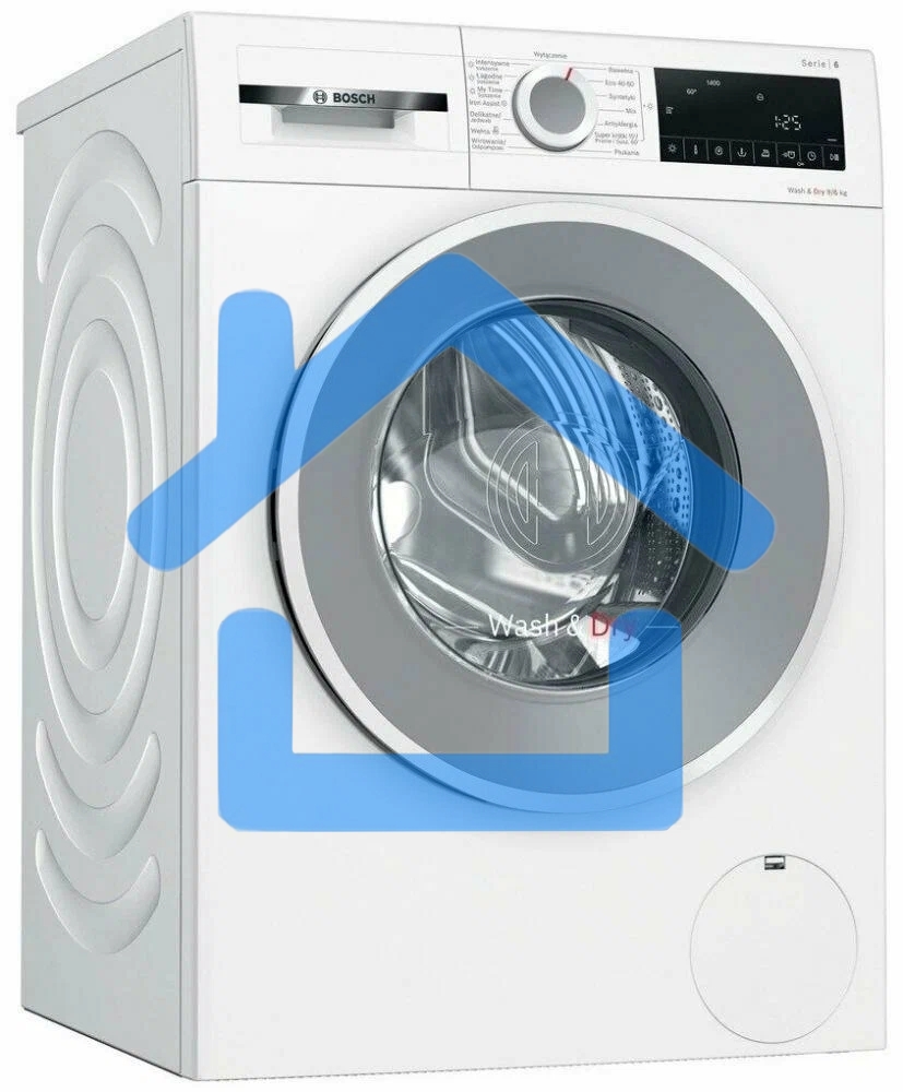 Стирально-сушильная машина Bosch WNA144VLSN белый, загр.фронтальная, макс.: 9 кг, 1400 об/мин, класс: Е