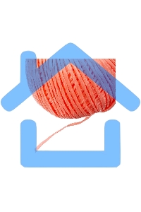 Шпагат полипропиленовый Сибртех 93979 1200 текс, 1,7 мм, L 110 м, Россия, красный